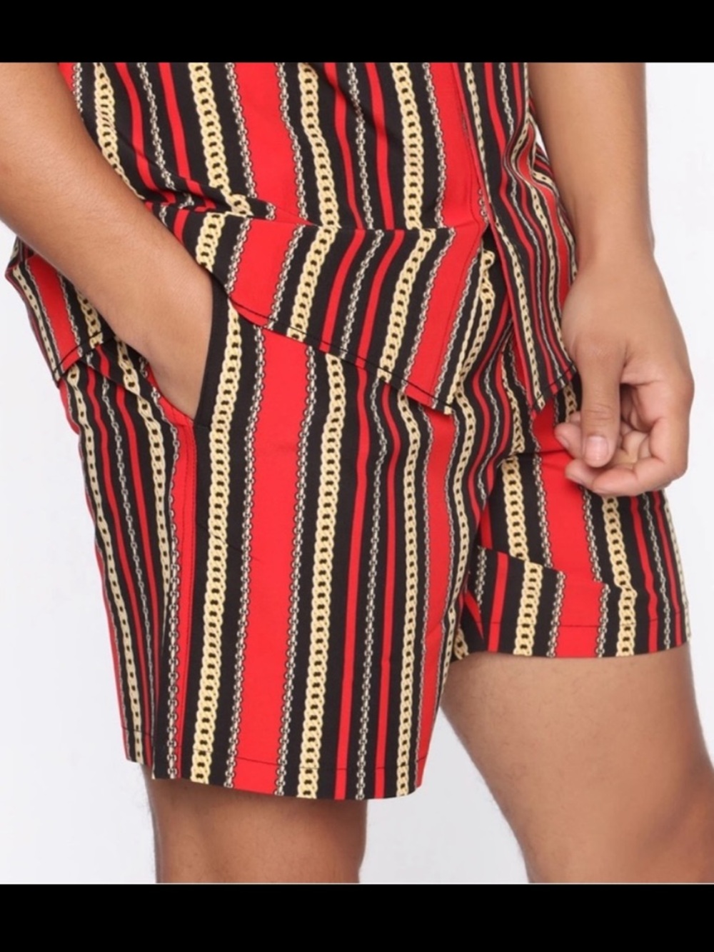 Fashion Nova Man Gold Chain Volley Trunk